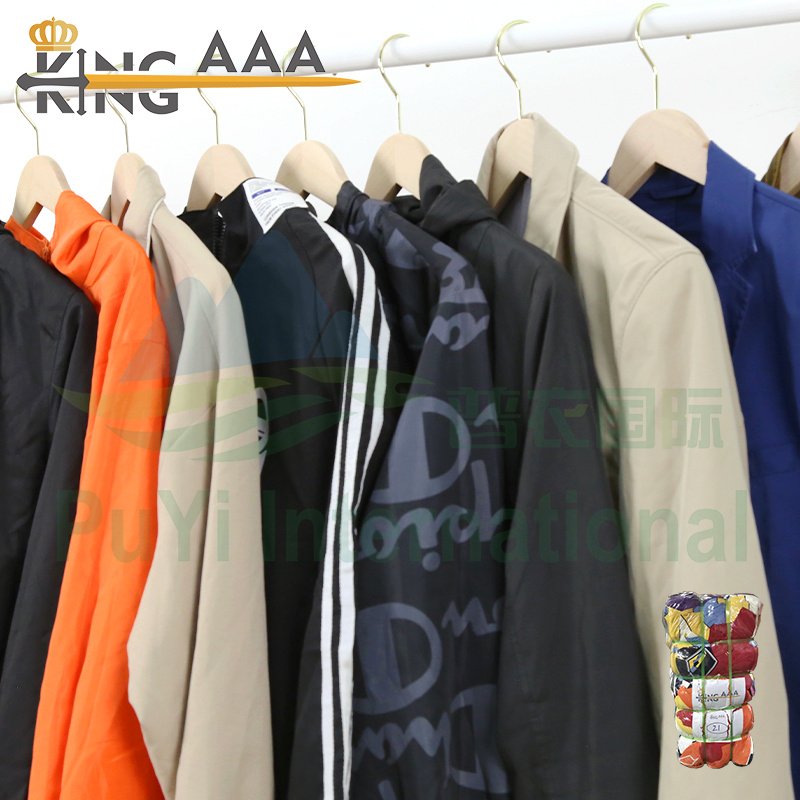 Baju pria men's jacket korea high quality clothes bales second hand clothing in bales thin jacket baju bekas