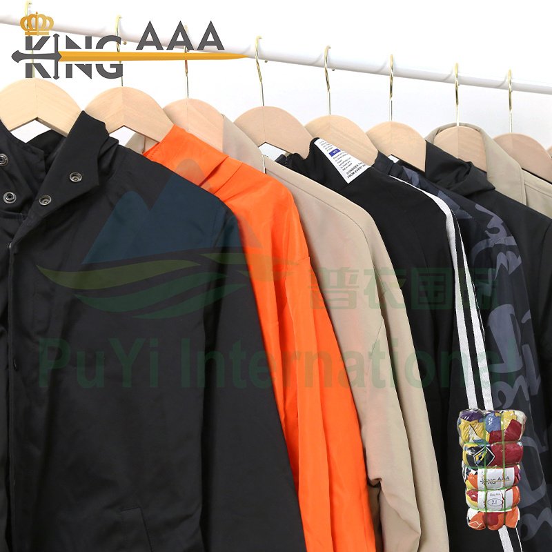 Baju pria men's jacket korea high quality clothes bales second hand clothing in bales thin jacket baju bekas