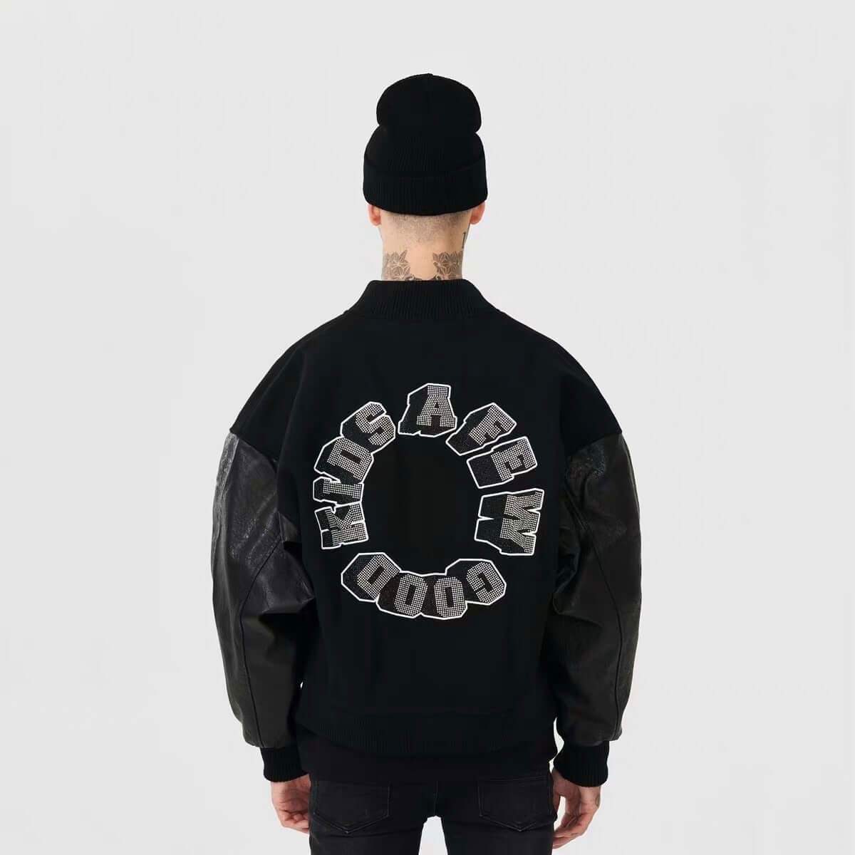 Huili manufacturer wholesale high quality wholesale blank varsity jackets custom varsity vintage leather sleeve letterman jacket