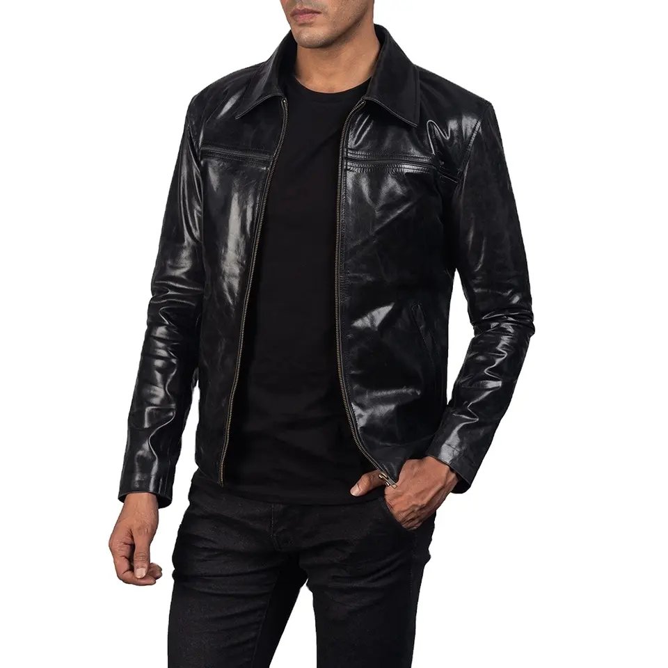 Men's Jackets Leather For Men's Leather Fleece Jackets 2023 New Fashion Design Jacket