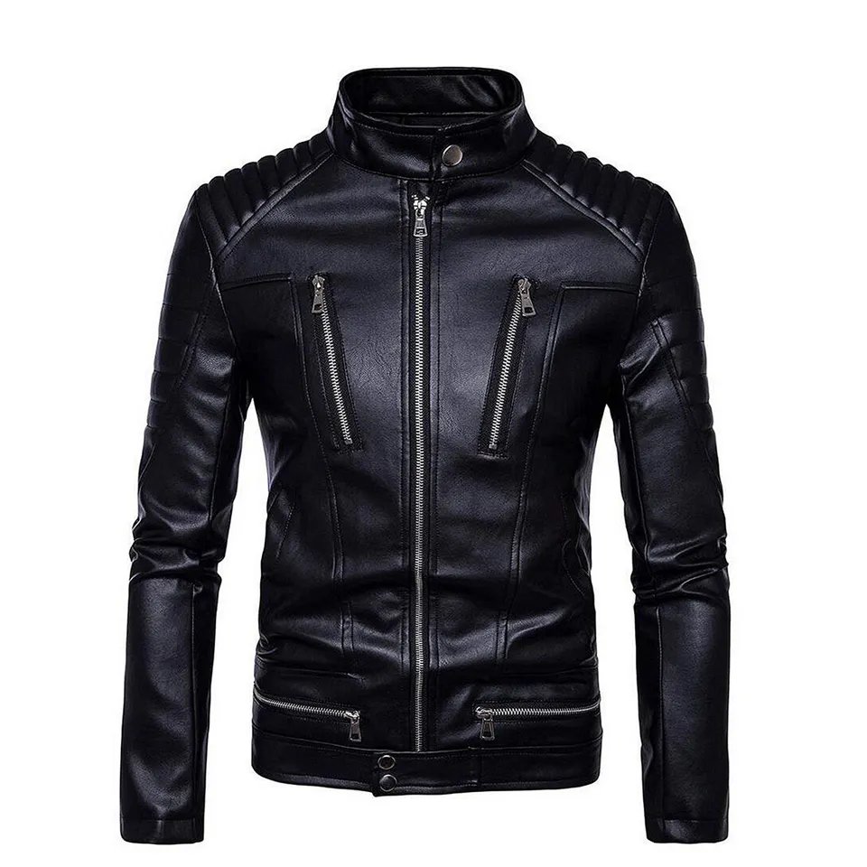 Men's Jackets Leather For Men's Leather Fleece Jackets 2023 New Fashion Design Jacket