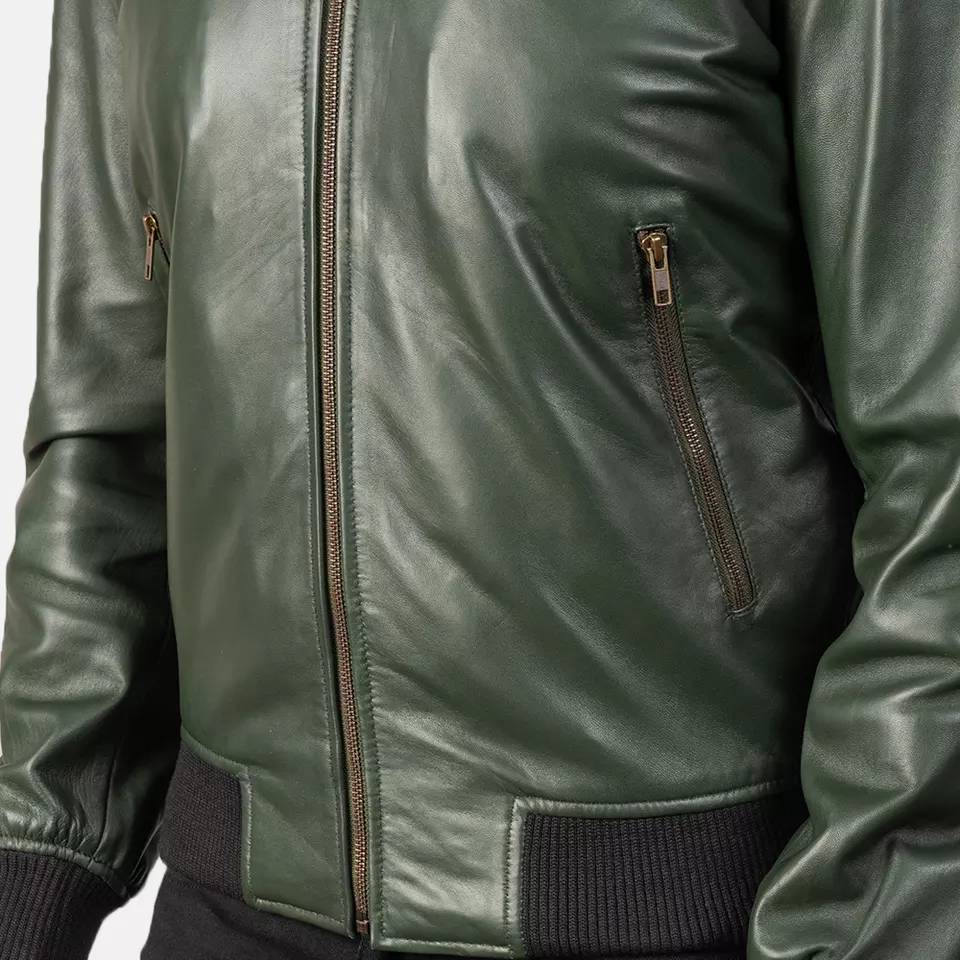 Fancy Arrival Leather Bomber Jackets Full Sleeves Stylish Sheep leather jackets for men