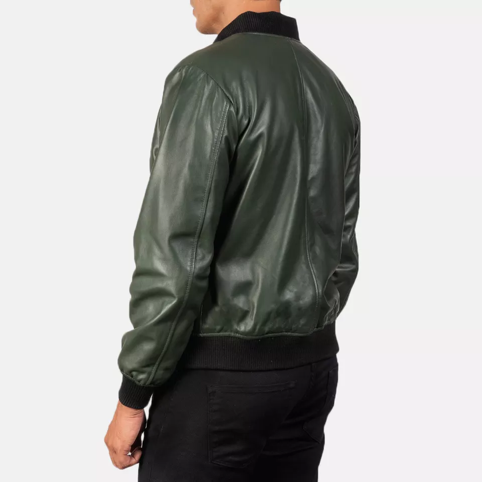 Fancy Arrival Leather Bomber Jackets Full Sleeves Stylish Sheep leather jackets for men