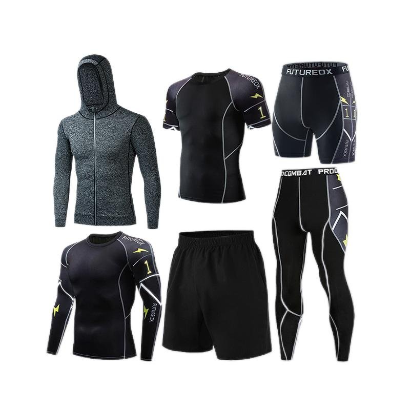 Evertop OEM Survetement Homme Ropa Deportiva Hombre Training Wear Men's Sets 6 in 1 Training Tracksuit Jogging Sportswear Man