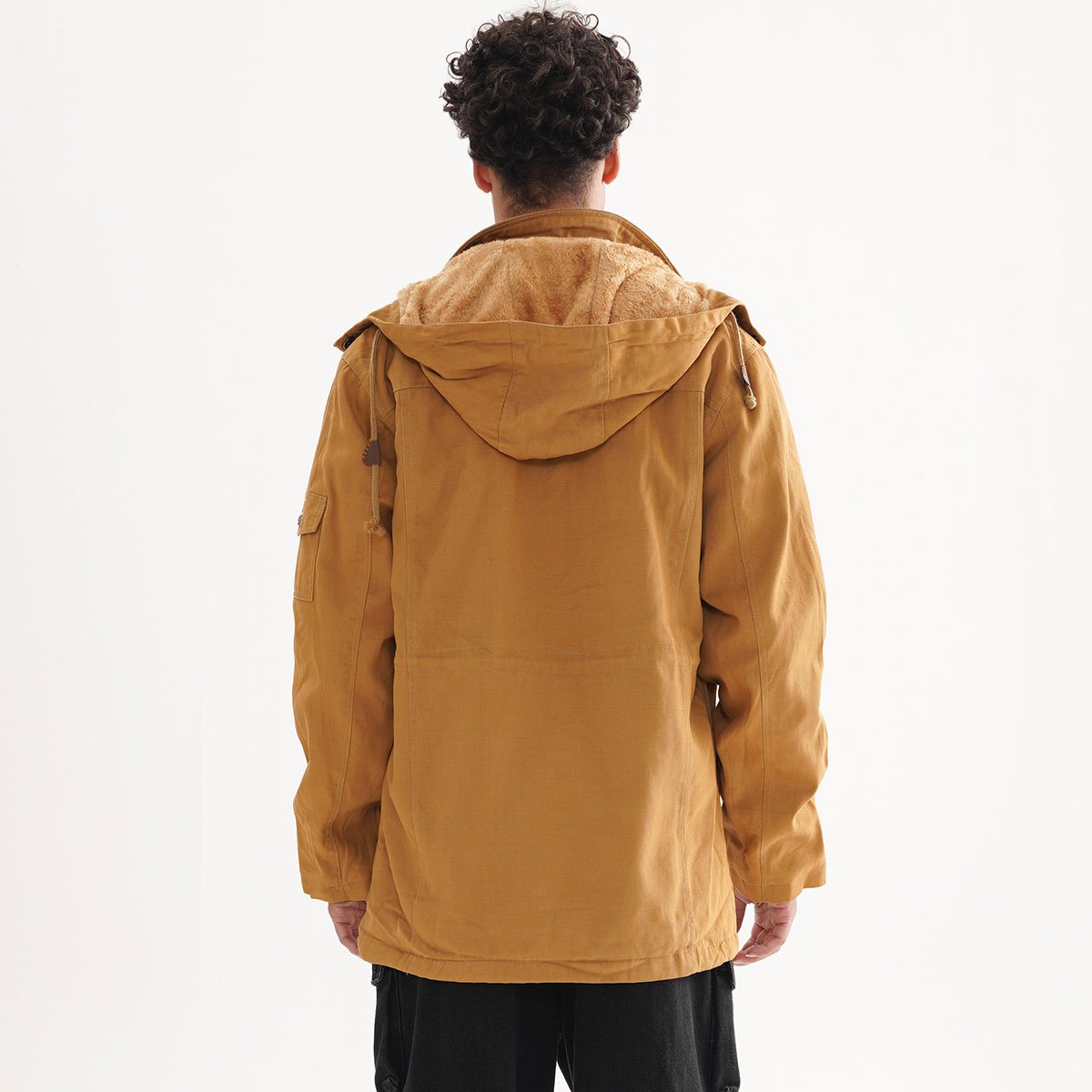 winter fleece warm hood jacket man coats outdoor thicken windbreaker men's cotton plus size jackets