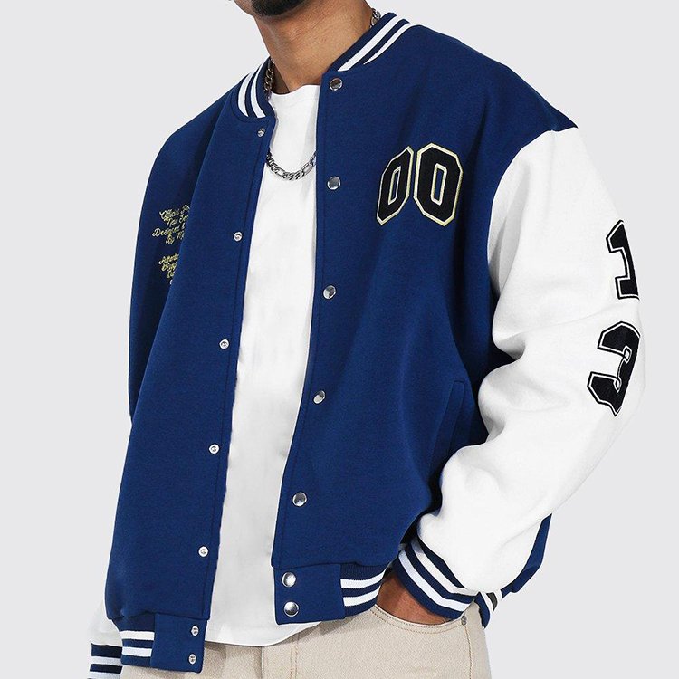 Customized Casual Men Streetwear Cool Varsity Men's Jackets Wool Varsity Fashionable Bomber College Jacket For Men