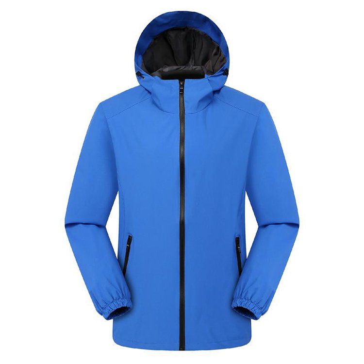 Customized Design Men's Rain Jackets Waterproof Windbreak Softshell Raincoat with Hood for Running Hiking Cycling