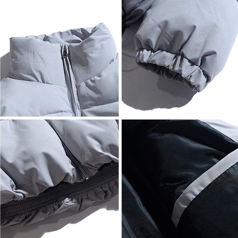 2022 New Men's Jackets Men Casual Fashion Winter Puffer Jacket Mens Short Bomber Coats