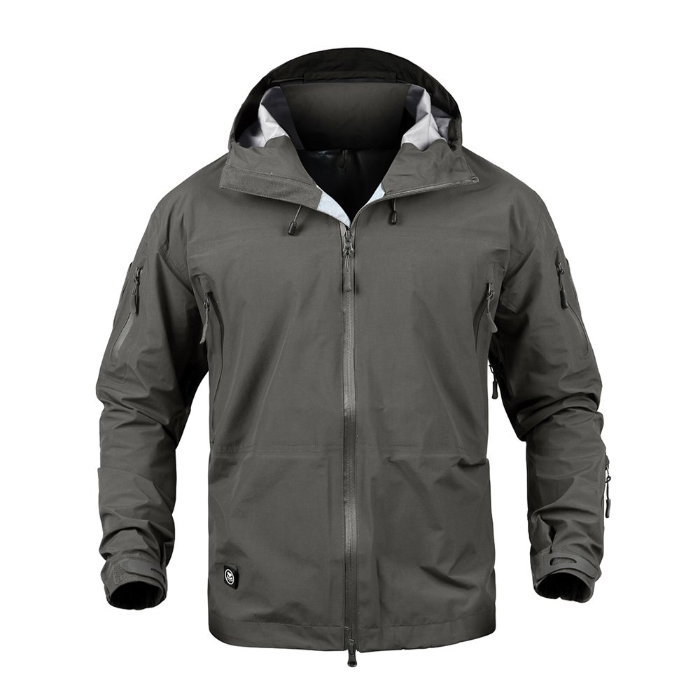 Custom Logo Men's Jackets Waterproof Windproof Coat Zip Up Hoodie Winter Bomber Streetwear for Men