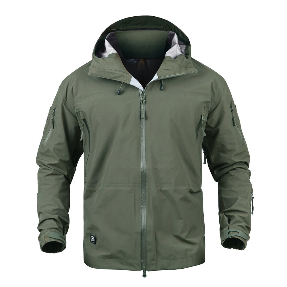 Custom Logo Men's Jackets Waterproof Windproof Coat Zip Up Hoodie Winter Bomber Streetwear for Men