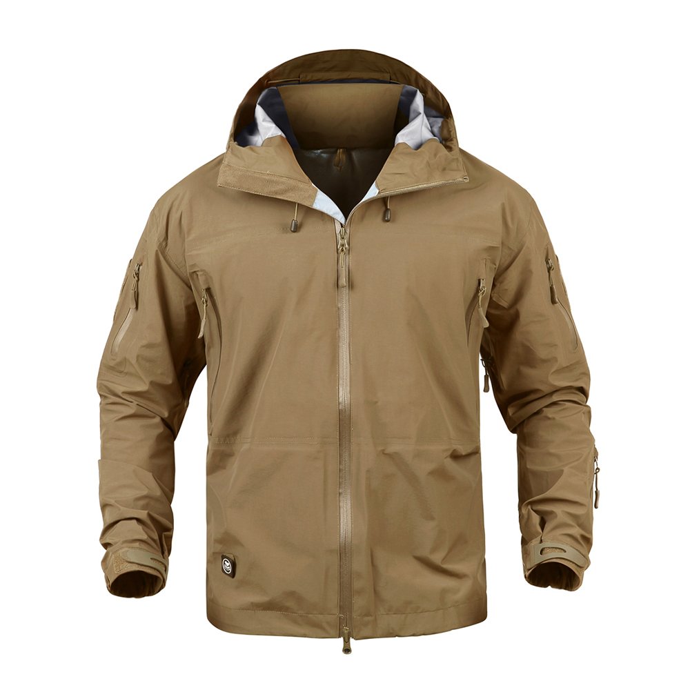 Custom Logo Men's Jackets Waterproof Windproof Coat Zip Up Hoodie Winter Bomber Streetwear for Men