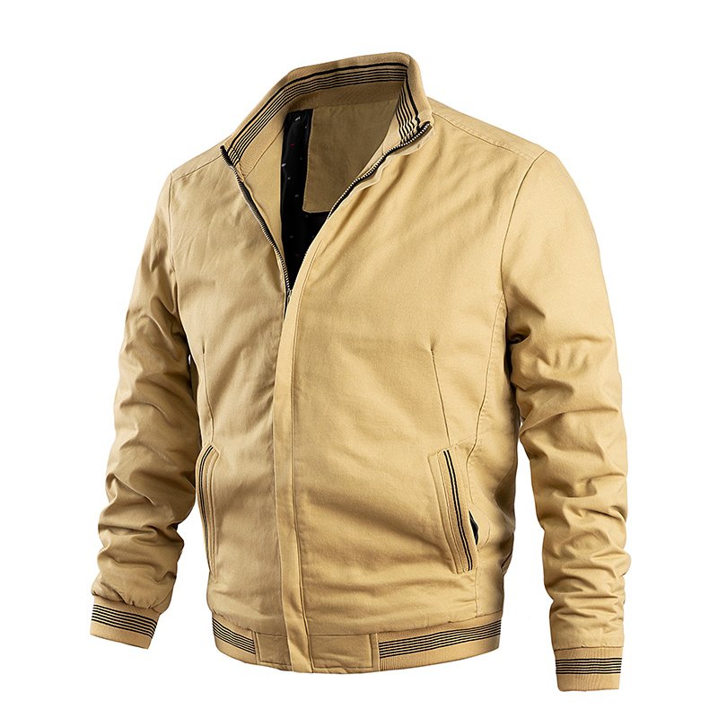 2023 New Arrival Spring and Autumn Men's Jacket Casual Male Windbreaker Zipper Coat Fashion Stand Collar Baseball Jacket for Me
