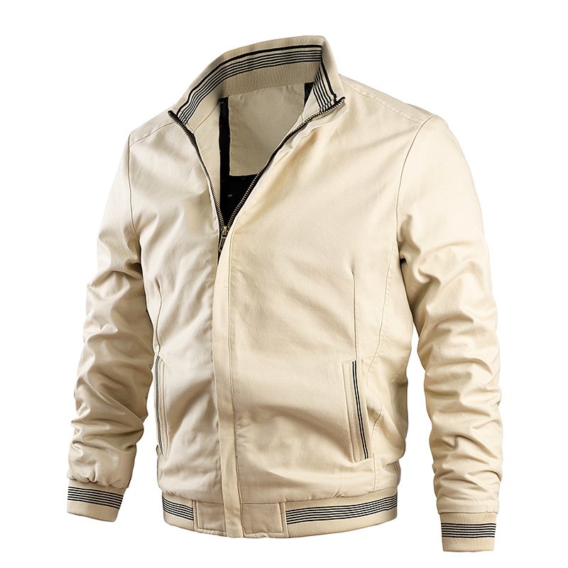 2023 New Arrival Spring and Autumn Men's Jacket Casual Male Windbreaker Zipper Coat Fashion Stand Collar Baseball Jacket for Me