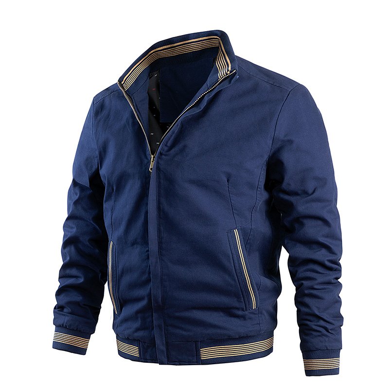 2023 New Arrival Spring and Autumn Men's Jacket Casual Male Windbreaker Zipper Coat Fashion Stand Collar Baseball Jacket for Me