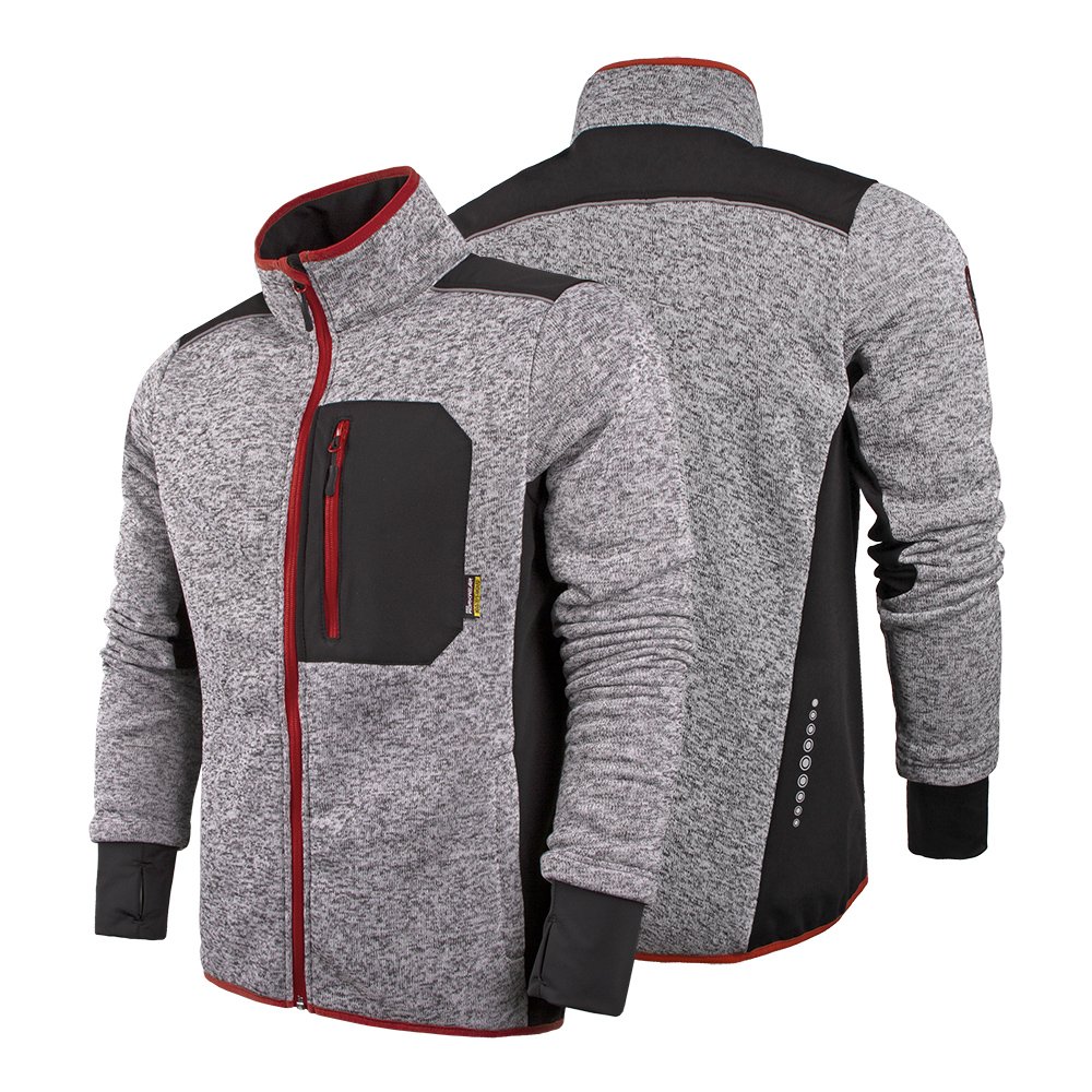 Full-Zip WARM Fleece hoodie Jacket Women Men Soft Clothing Hoody Coat OEM Workwear Winter Safety Hi Vis Heavyweight Hoodie