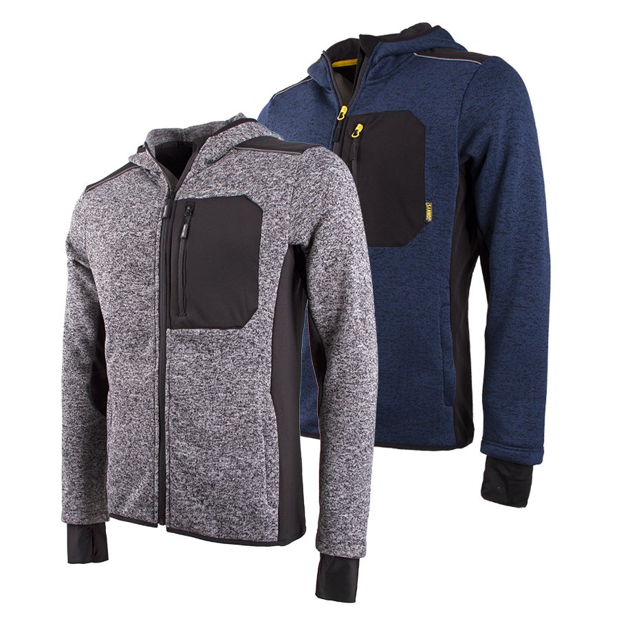 Full-Zip WARM Fleece hoodie Jacket Women Men Soft Clothing Hoody Coat OEM Workwear Winter Safety Hi Vis Heavyweight Hoodie