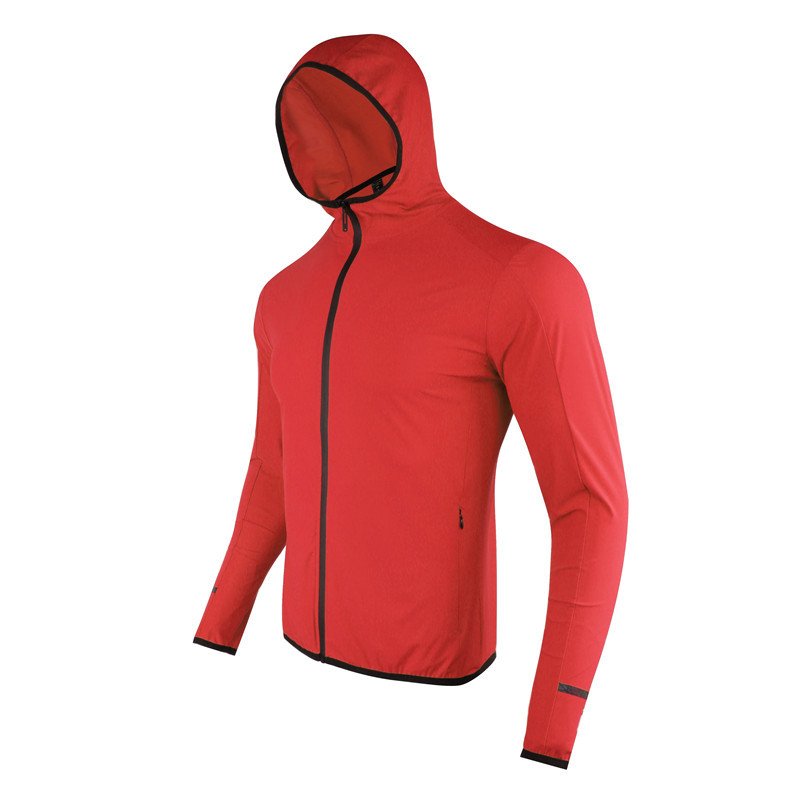 Summer Light Jacket Full Zip Sun Protection Hoodie Long Sleeve Sun Shirts for Men Hiking Fishing Zip Pockets