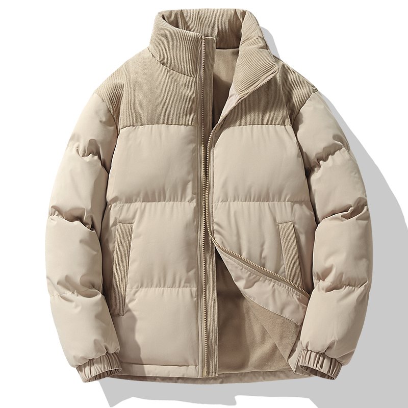 Unisex Popular Fashion Design Cotton-Padded Jacket Men's Casual Winter Coat Hood Zipper Customizable Spring Wool Jacket Canvas