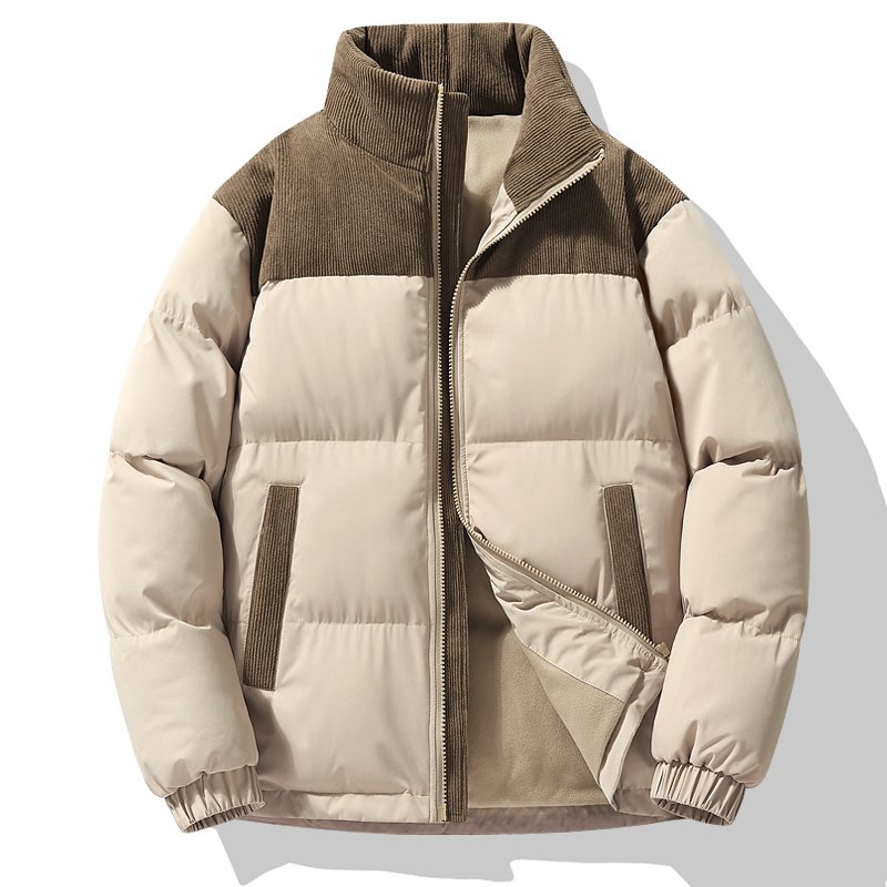 Unisex Popular Fashion Design Cotton-Padded Jacket Men's Casual Winter Coat Hood Zipper Customizable Spring Wool Jacket Canvas