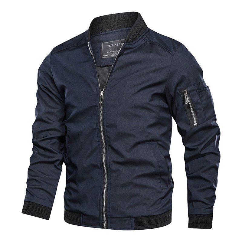 Cheap wholesale men's custom windbreaker jackets 100% polyester men's Windproof men's jackets