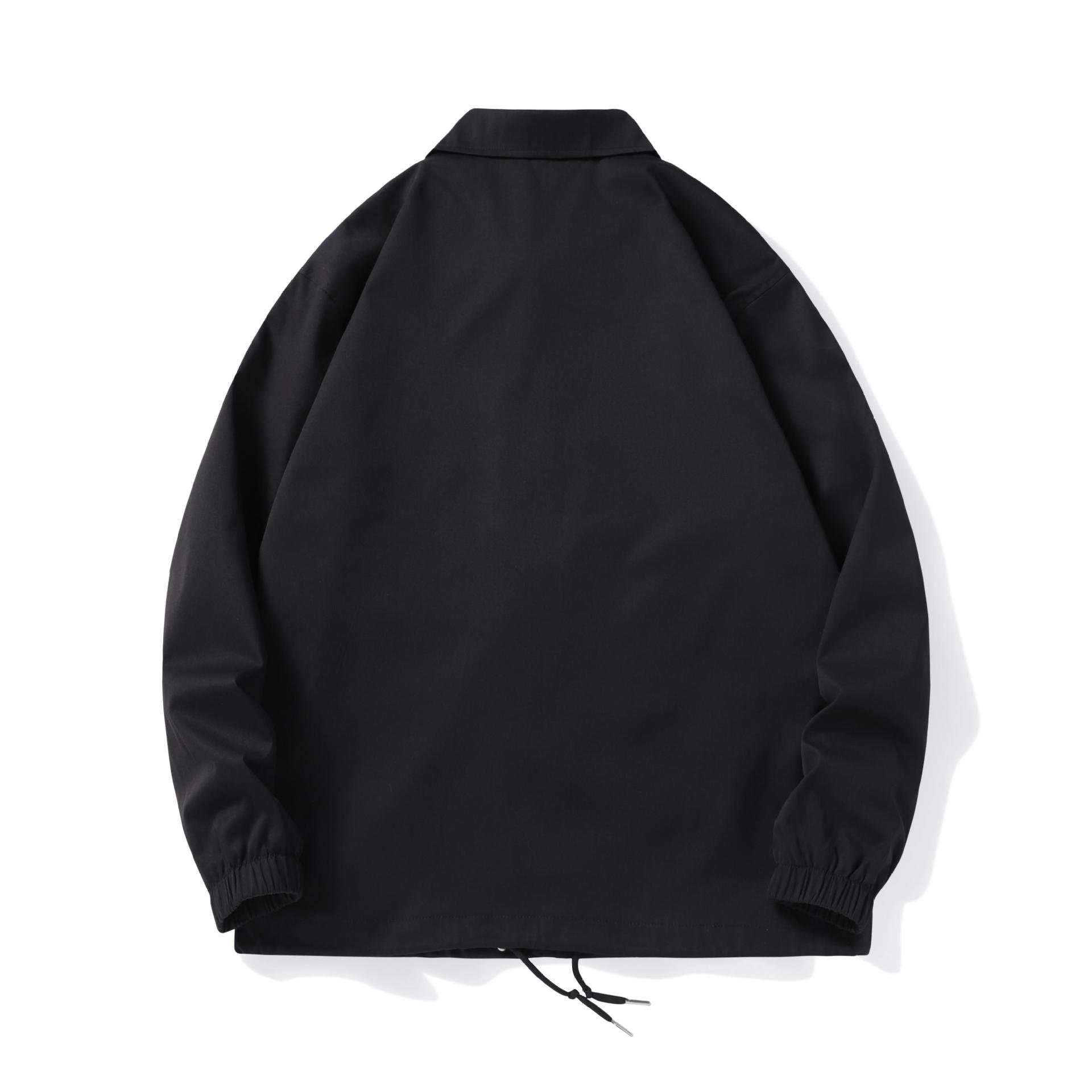 Spring jacket men's new product loose collar casual men's top business solid color men's jacket
