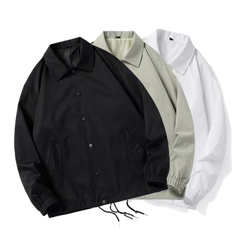 Spring jacket men's new product loose collar casual men's top business solid color men's jacket