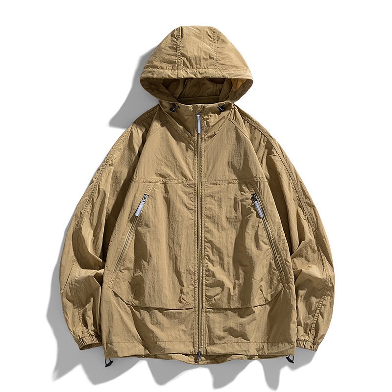 Summer sun protection clothing men's thin hooded breathable jacket couple outdoor UPF100+sun protection clothing