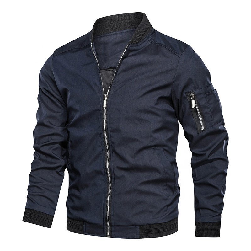Men's Coats Outwear Lightweight Sportswear Jacket Casual Bomber Jacket Full Zip Windbreaker Light Autumn Jackets