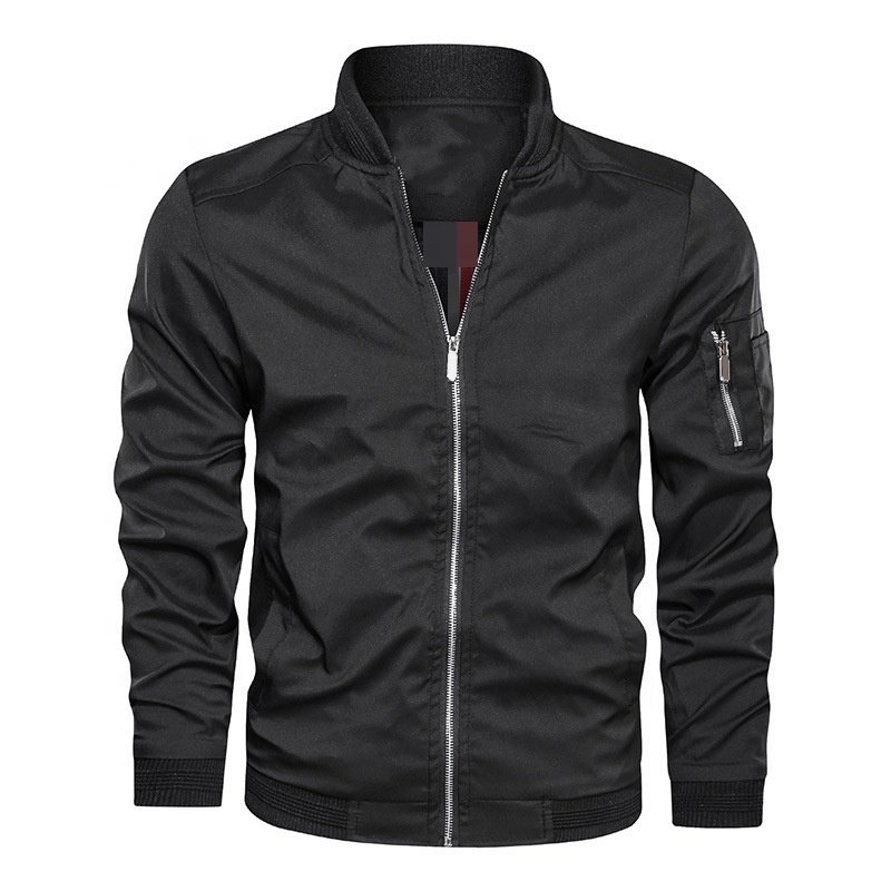 Men's Coats Outwear Lightweight Sportswear Jacket Casual Bomber Jacket Full Zip Windbreaker Light Autumn Jackets