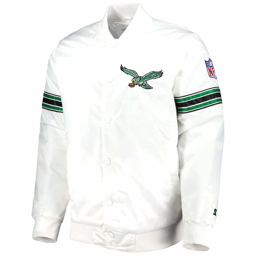Custom Eagles team letterman High Quality Fashion Men's Winter Bomber Varsity jacket 100% Satin