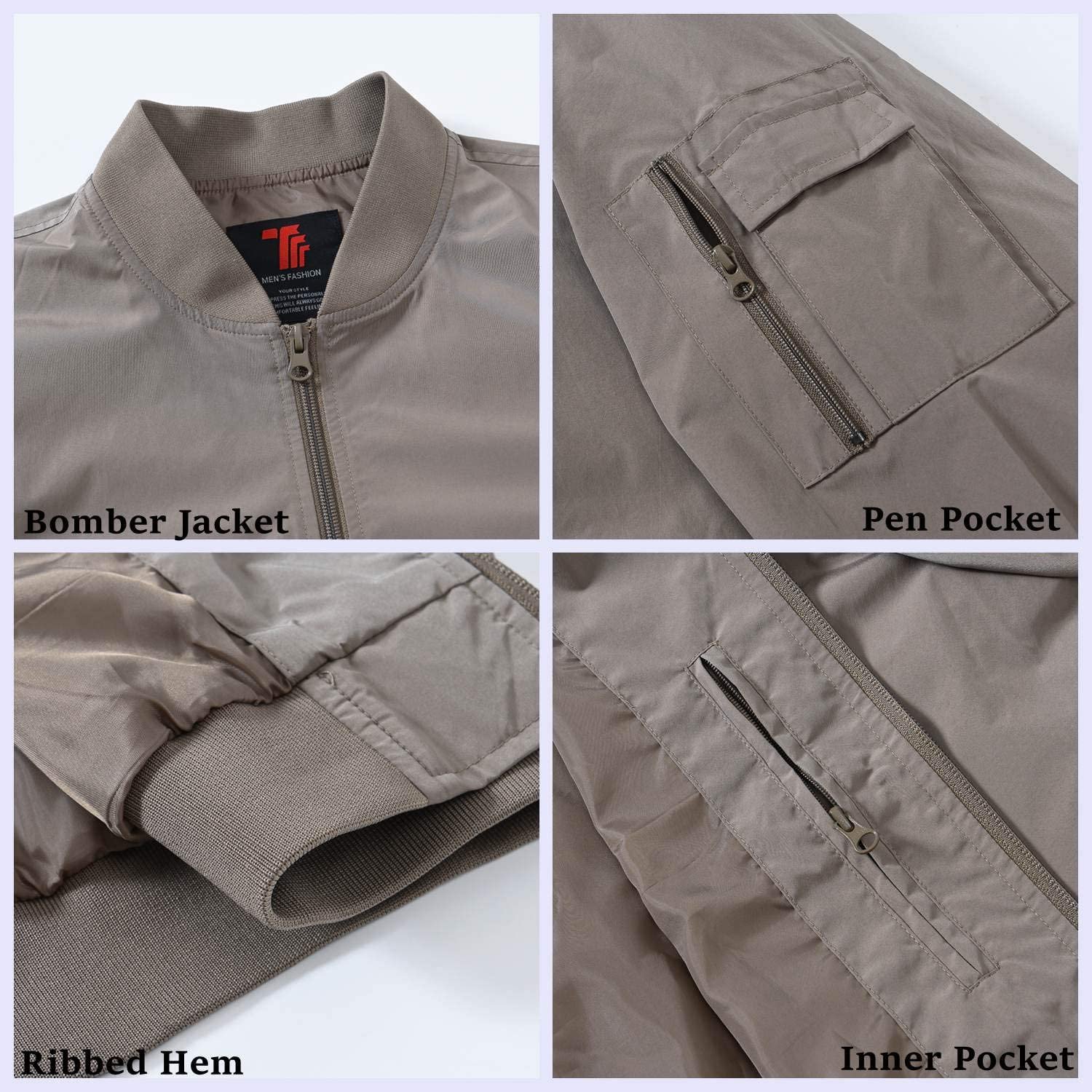 OEM Men's Jackets Private Label Baseball Jacket Zipper Quilted Fitness 100% Polyester Bomber Jacket for Men 2022