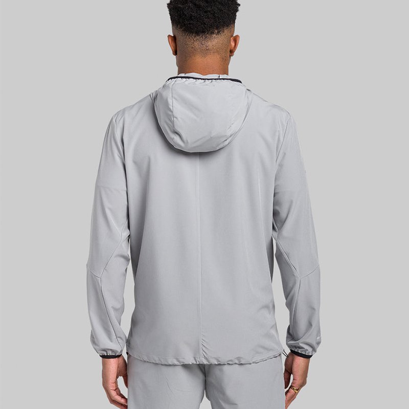 Custom full zipper Thin Waterproof Running outdoor Mountain hiking Biking Lightweight Hooded Windbreaker Jacket For Men