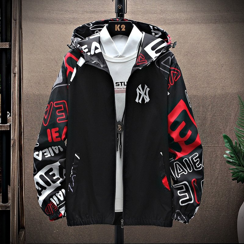 Wholesale Custom Winter Windbreaker Wholesale Men Plus Size Men's Jackets Plain Nylon Satin Bomber Men's Jackets