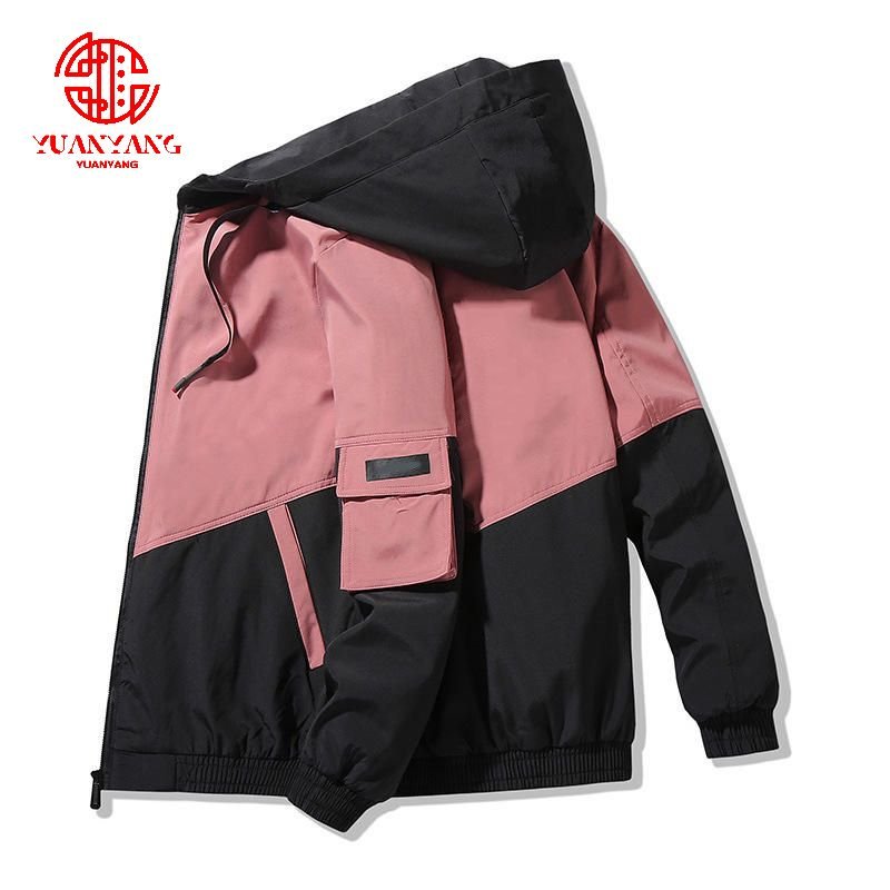 2021 Spring And Autumn Clothes Men Jacket Size 4XL Outwear Hooded Wadded Coat Slim Parka Men's Hooded Fashion Printed Jacket