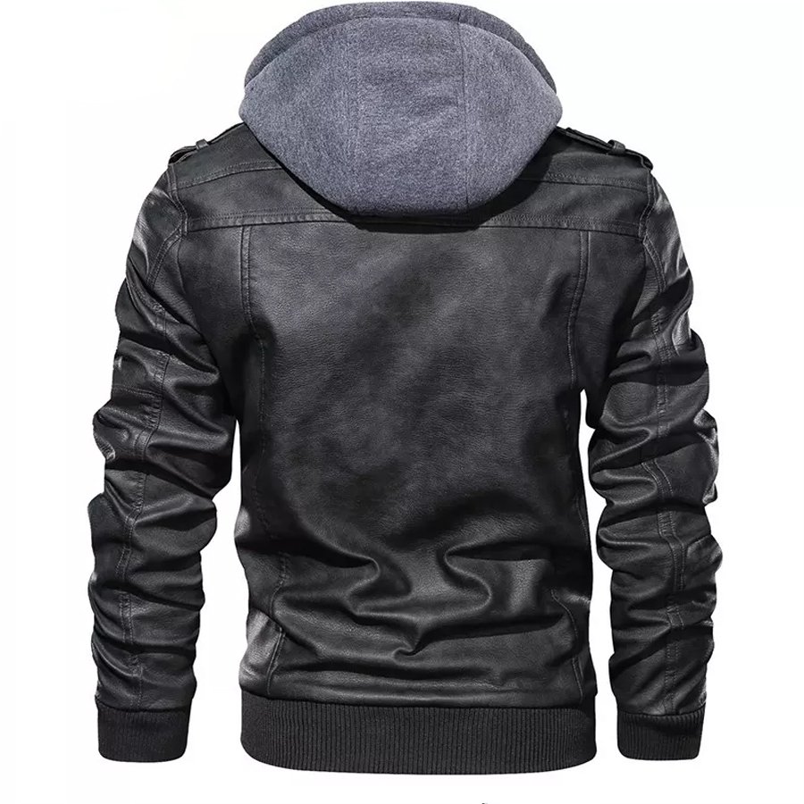 Top Trending products 2023 Men clothing fashion leather Biker Jacket High Quality With customized logo And Designs winter jacket