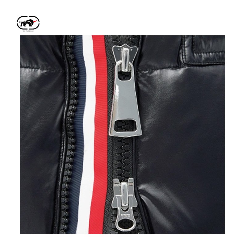 Bubble Fashion Winter Hooded Zipper Men's Jacket Light Weight White Duck Down Filled Custom Puffer Warm Jacket Manufacturer