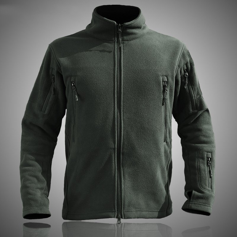 Jinfei Winter outdoor catching fleece men's double-sided fleece cardigan warm tactical jacket fan jacket liner thickening
