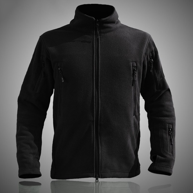 Jinfei Winter outdoor catching fleece men's double-sided fleece cardigan warm tactical jacket fan jacket liner thickening