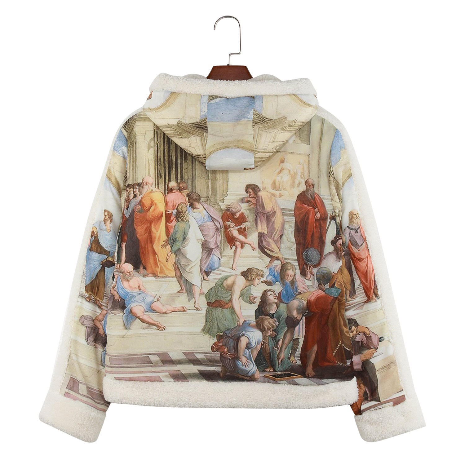 High Quality Custom Men's Jackets Winter Print Hooded Coat Extra Warm Lined Jacket