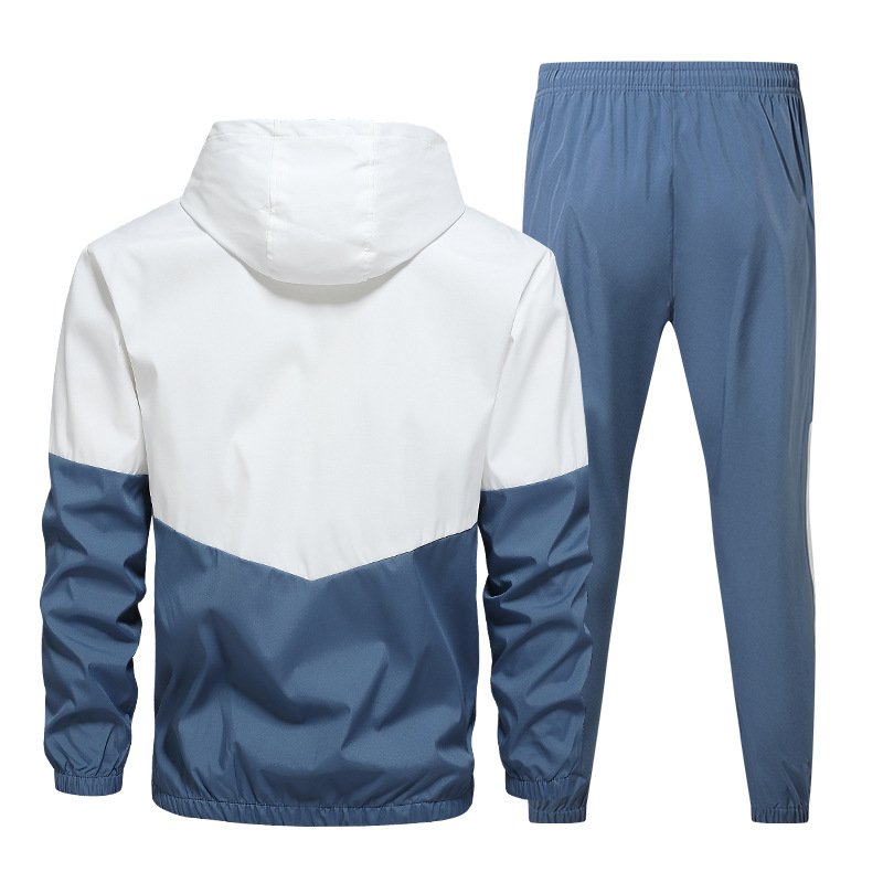 Men's Jacket Suit Casual Jacket Trend Handsome Fashion Youth Other Fabric Zipper Jacket Knitted Windproof 2pcs