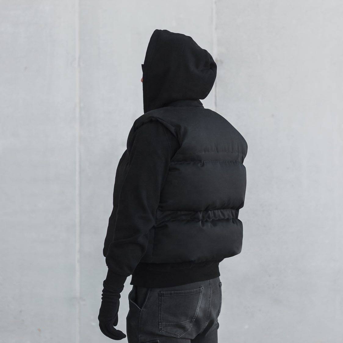 Puffer Quilted Men's Tank Top and Vest Men's Tank Jacket Custom Logo Men's Sleeveless winter puffer vest