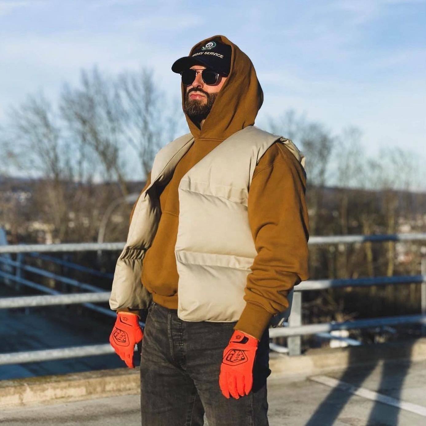 Puffer Quilted Men's Tank Top and Vest Men's Tank Jacket Custom Logo Men's Sleeveless winter puffer vest