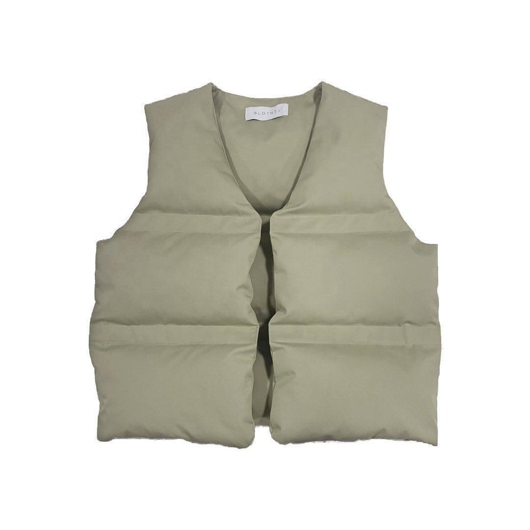 Puffer Quilted Men's Tank Top and Vest Men's Tank Jacket Custom Logo Men's Sleeveless winter puffer vest