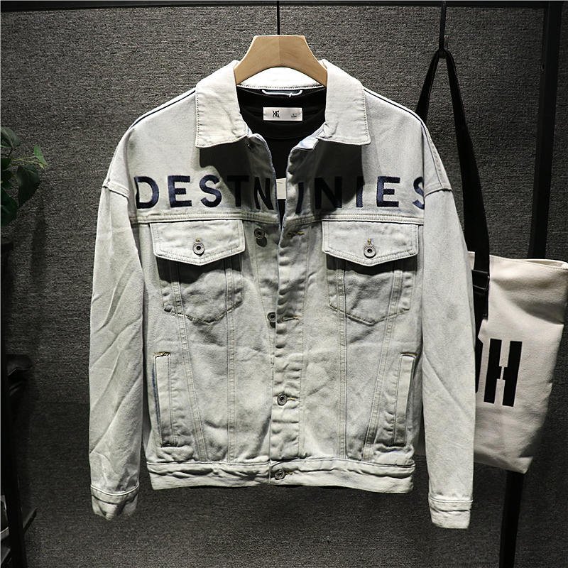Men's Jacket Outerwear thin Jacket for Autumn and winter denim jacket men