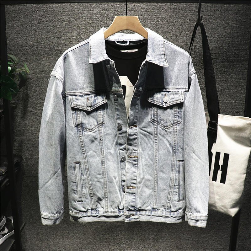 Men's Jacket Outerwear thin Jacket for Autumn and winter denim jacket men