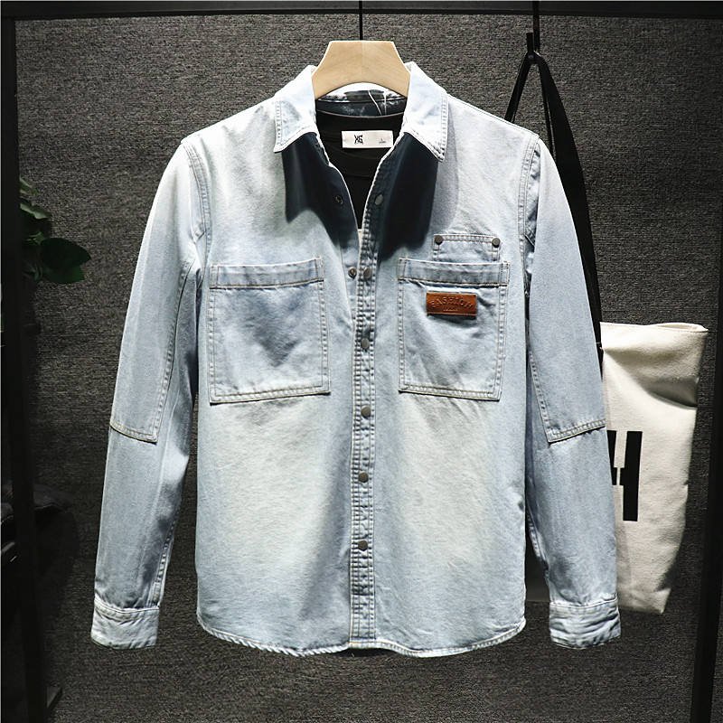 Men's Jacket Outerwear thin Jacket for Autumn and winter denim jacket men