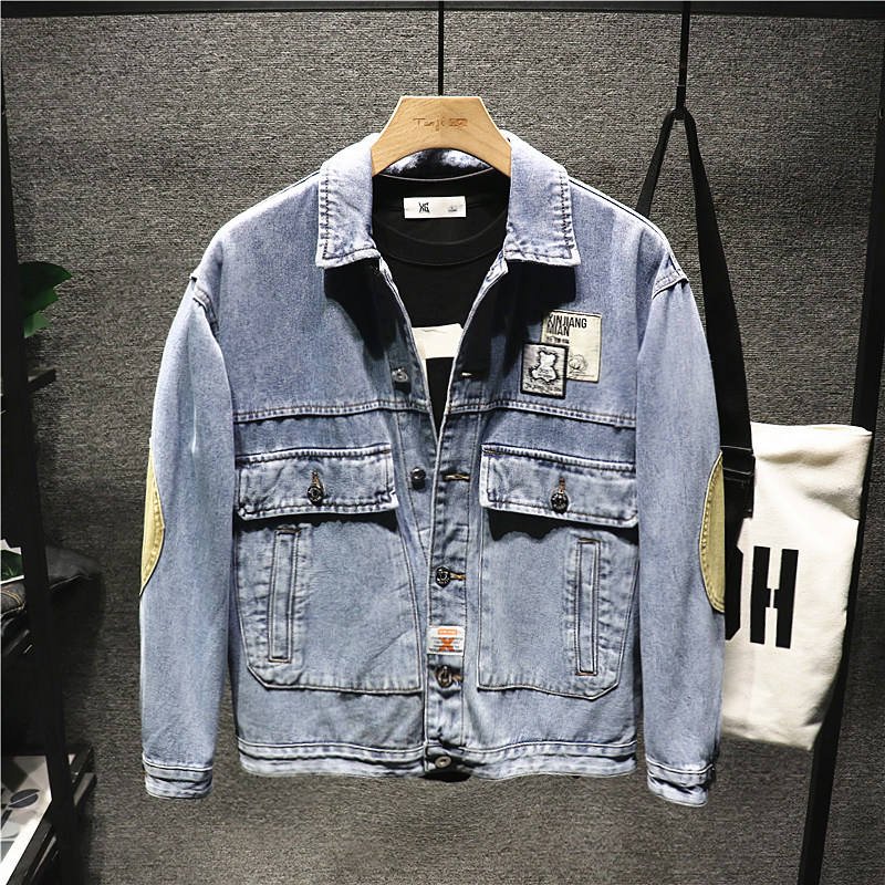 Men's Jacket Outerwear thin Jacket for Autumn and winter denim jacket men