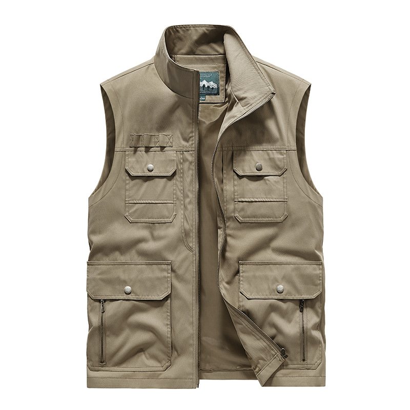 Custom Designs Newest Hot Sales Outdoor Men's Multi Pocket Cotton Fishing Photography Jacket Vest
