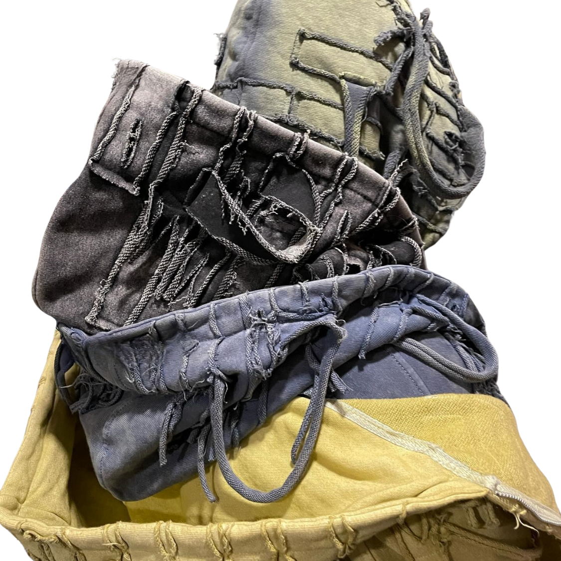 SENSE Customized vintage patchwork old men's denim hooded jacket