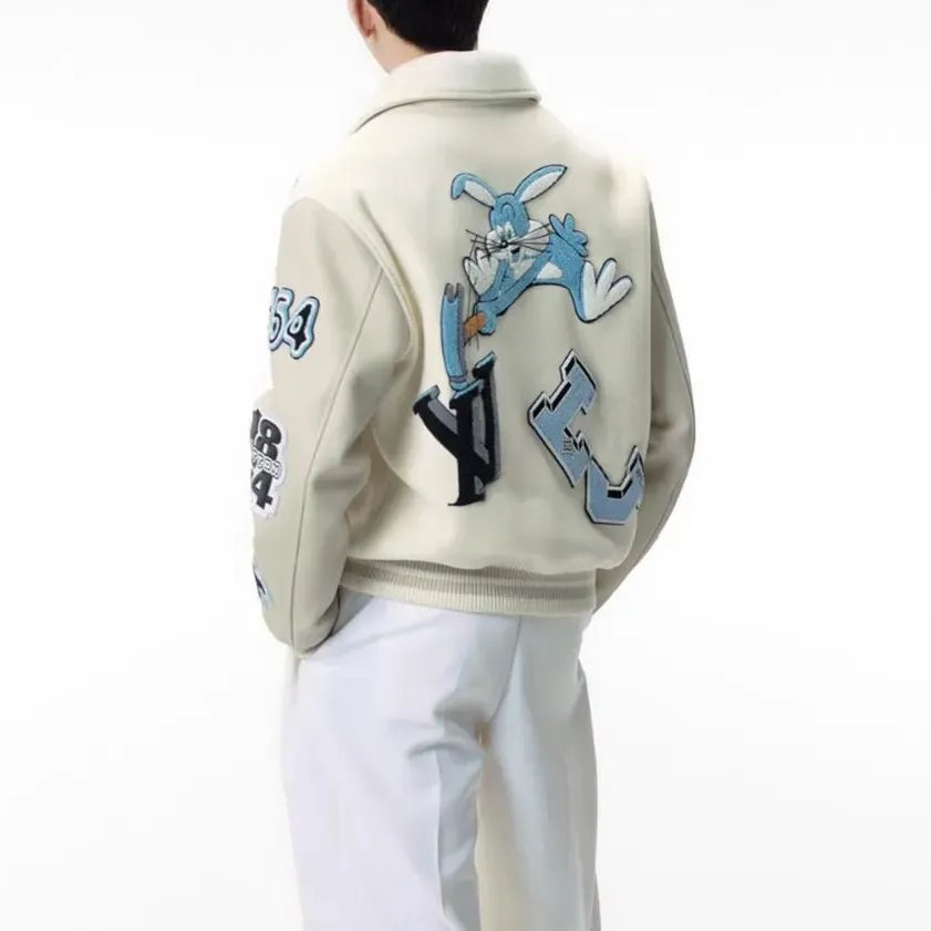 Wholesale custom high quality men's Letterman jackets Print embroidered baseball college jackets Fashion men's jackets